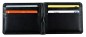 Preview: Dollar Clip Börse PREMIUM LEDER BOXCALF schwarz (glatt) - RFID Protected
