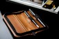 Preview: RV-Schreibgeräteetui PREMIUM LEDER BOXALF cuoiobraun (glatt)