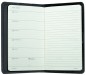 Preview: Pocket Kalenderbuch DIN A6 2027 PREMIUM LEDER BOXCALF schwarz (glatt)