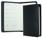 Preview: Pocket Kalenderbuch DIN A6 2027 PREMIUM LEDER BOXCALF schwarz (glatt)