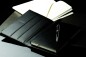 Preview: Notizbuch DIN A5 schmal | Echtleder | BOXCALF schwarz