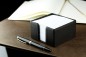 Preview: Zettelkasten PREMIUM LEDER BOXCALF schwarz (glatt)