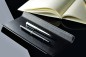 Preview: Federschale PREMIUM LEDER BOXCALF schwarz (glatt)