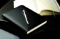 Preview: 5 Jahreskalender (vergleichend) PREMIUM LEDER BOXCALF schwarz (glatt)