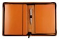 Preview: RV-Schreibmappe DIN A5 mit herausnehmbarem Tablethalter PREMIUM LEDER BOXCALF cuoiobraun (glatt)
