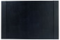 Preview: Schreibunterlage mit 2 Seitenleisten PREMIUM LEDER BOXCALF schwarz (glatt)
