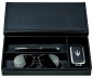 Preview: Ablagekasten mit Deckel PREMIUM LEDER BOXCALF schwarz (glatt)