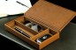 Preview: Ablagekasten mit Deckel PREMIUM LEDER BOXCALF cuoiobraun (glatt)