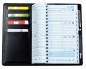 Preview: Taschenkalender mit Spiralbindung 2025 + 2026 in PREMIUM LEDER BOXCALF schwarz (glatt)