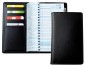 Preview: Taschenkalender mit Spiralbindung 2025 + 2026 in PREMIUM LEDER BOXCALF schwarz (glatt)