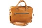 Preview: Akten- & Notebooktasche mit Schultergurt PREMIUM LEDER BOXCALF cuoibraun (glatt)