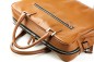 Preview: Akten- & Notebooktasche mit Schultergurt PREMIUM LEDER BOXCALF cuoibraun (glatt)