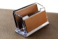 Preview: Visitenkartenhalter Acryl/Leder PREMIUM LEDER BOXCALF cuoiobraun (glatt)