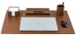 Preview: Schreibunterlage XXL 65x45 PREMIUM LEDER BOXCALF cuoiobraun (glatt)