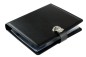Preview: Dokumenten Ringbuch DIN A4 mit Schloss PREMIUM LEDER BOXCALF schwarz (glatt)