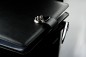 Preview: Dokumenten Ringbuch DIN A4 mit Schloss PREMIUM LEDER BOXCALF schwarz (glatt)