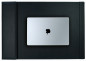 Preview: Schreibunterlage 65x45 mit Klappleiste inkl. Block + Kalender 2026/2027 PREMIUM LEDER BOXCALF schwarz (glatt)