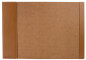 Preview: Schreibunterlage 65x45 mit Klappleiste inkl. Block + Kalender 2026/2027 PREMIUM LEDER BOXCALF cuoiobraun (glatt)