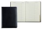 Preview: Adressbuch DIN A6 (gebunden) PREMIUM LEDER BOXCALF schwarz (glatt)