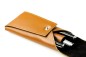 Preview: Schreibgeräteetui mit Druckknopfverschluß PREMIUM LEDER BOXCALF cuoiobraun (glatt)