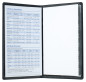 Preview: Leporello Faltkalender deutsch 2027 PREMIUM LEDER BOXCALF schwarz (glatt)