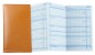 Preview: Leporello Faltkalender deutsch 2025 + 2026 - PREMIUM LEDER BOXCALF cuoiobraun (glatt)