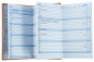 Preview: Leporello Faltkalender deutsch 2027 PREMIUM LEDER BOXCALF cuoiobraun (glatt)