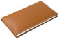 Preview: Leporello Faltkalender deutsch 2027 PREMIUM LEDER BOXCALF cuoiobraun (glatt)