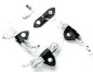 Preview: Kabel Organizer Set - Kabelbinder 4-teilig PREMIUM LEDER BOXCALF schwarz