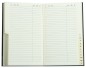 Preview: Adressbuch Pocket Format (gebunden) | Echtleder | BOXCALF schwarz