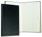 Preview: Adressbuch Pocket Format (gebunden) | Echtleder | BOXCALF schwarz