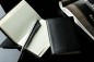 Preview: Pocket / Westentaschen Adressbuch (gebunden) PREMIUM LEDER BOXCALF schwarz