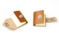 Preview: 2er Set MINI Haftnotiz Etuis PREMIUM LEDER BOXCALF cuoiobraun (glatt)
