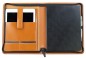 Preview: RV-Notizbuch mit Tablet Computer Fach PREMIUM LEDER BOXCALF cuoiobraun (glatt)