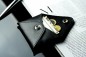 Preview: Night Out Wallet / Mini Börse / Kartenetui PREMIUM LEDER BOXCALF schwarz (glatt)