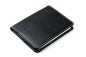 Preview: Memoblock DIN A7 PREMIUM LEDER SOFT GRAIN schwarz (genarbt)