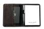 Preview: Memoblock DIN A7 PREMIUM LEDER SOFT GRAIN dunkelbraun (genarbt)