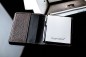 Preview: Memoblock DIN A7 PREMIUM LEDER SOFT GRAIN dunkelbraun (genarbt)