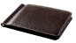 Preview: Dollar Clip Börse PREMIUM LEDER SOFT GRAIN dunkelbraun (genarbt) - RFID Protected