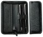 Preview: RV-Schreibgeräteetui PREMIUM LEDER SOFT GRAIN schwarz (genarbt)
