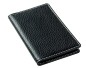 Preview: Visitenkartenetui PREMIUM LEDER SOFT GRAIN schwarz (genarbt)