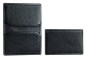 Preview: Visitenkartenetui PREMIUM LEDER SOFT GRAIN schwarz (genarbt)
