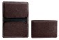Preview: Visitenkartenetui PREMIUM LEDER SOFT GRAIN dunkelbraun (genarbt)