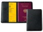 Preview: Reisepass / Impfausweis Etui PREMIUM LEDER SOFT GRAIN schwarz (genarbt)