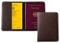 Preview: Reisepass / Impfausweis Etui PREMIUM LEDER SOFT GRAIN dunkelbraun (genarbt)