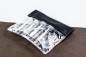 Preview: Flugbeutel mit Inhalt PREMIUM LEDER SOFT GRAIN schwarz (genarbt)
