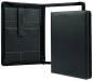 Preview: RV-Schreibmappe DIN A4 mit iPad Fach PREMIUM LEDER SOFT GRAIN schwarz (genarbt)