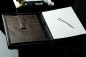 Preview: RV-Schreibmappe DIN A4 mit iPad Fach PREMIUM LEDER SOFT GRAIN dunkelbraun (genarbt)