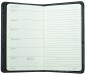 Preview: Pocket Kalenderbuch DIN A6 2027 PREMIUM LEDER SOFT GRAIN schwarz (genarbt)