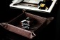 Preview: Taschenleerer PREMIUM LEDER SOFT GRAIN dunkelbraun (genarbt)